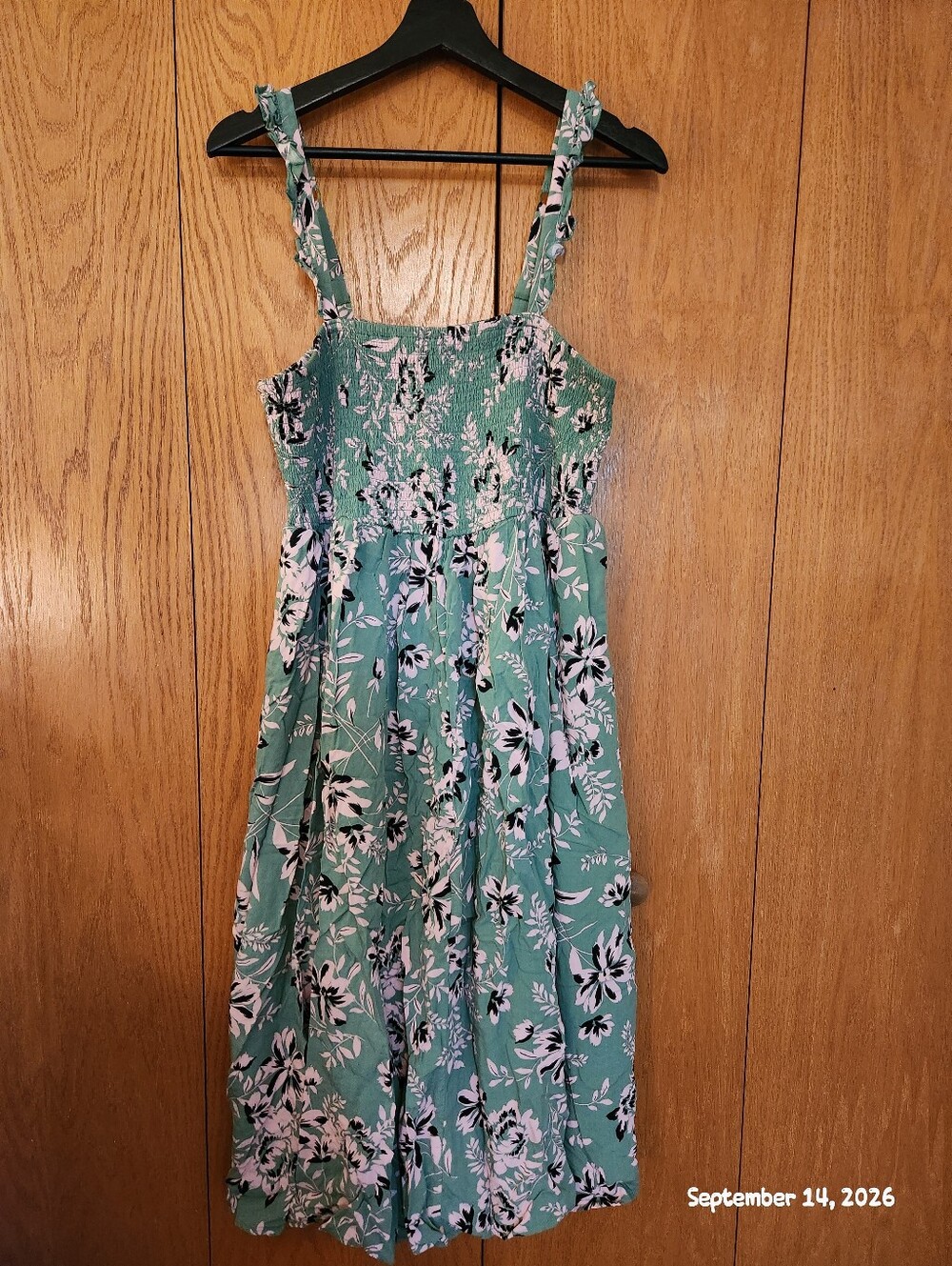 Torrid Floral Smocked Sundress in Seafoam Green